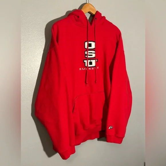 Vintage Embroidered Ohio State University OSU Buckeyes Hoodie Sweatshirt | XL - Picture 2 of 6